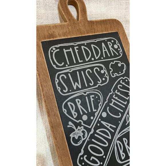 Charcuterie Cutting Board Wall Décor – Black & White Cheese & Bread Theme - Picture 2 of 5